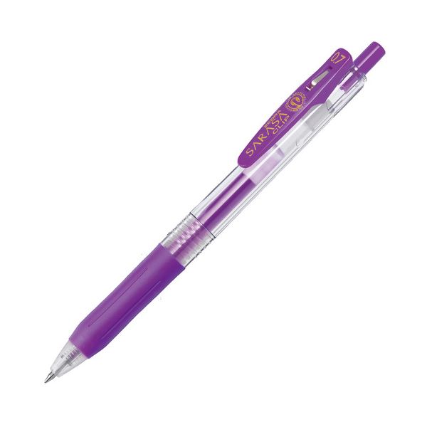 【ポイント20倍】(まとめ) ゼブラ ゲルインクボールペン サラサクリップ 0.7mm 紫 JJB15-PU 1本 【×100セット】