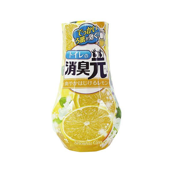 【尖んがり20倍】（まとめ）小林製薬 室内用便器の消臭元口さかしいはじける檸檬 400ml 1個【×10仕掛ける】 日用品雑貨・文房具・手芸-消臭剤・芳香剤
