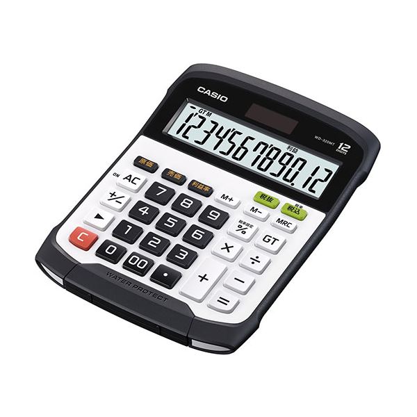 【マラソンでP最大49倍】カシオ計算機 CASIO 防水・防塵電卓 デスクトタイプ12桁 WD-320MT-N