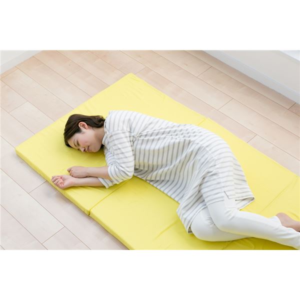 【ポイント20倍】お試し4cmマットレス シングル イエロー 約91&times;192&times;4cm【代引不可】｜インテリアの壱番館 9,900円