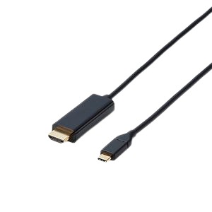 【尖んがり20倍】エレコム うつり変わり有線テレビ/USB Type-C - HDMI/1.0m/黒いこと CAC-CHDMI10BK