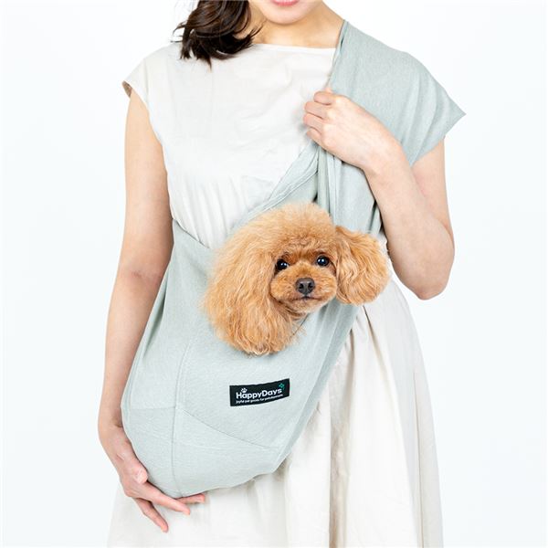 【マラソンでポイント最大47.5倍】HappyDays 国産ソフトスリング ライトグリーン(ペット用品)|インテリアの壱番館