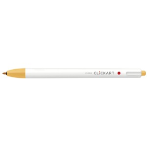 【ポイント20倍】（まとめ） ゼブラ ノック式水性カラーペン クリッカート マリーゴールド 0.6mm 【×50セット】