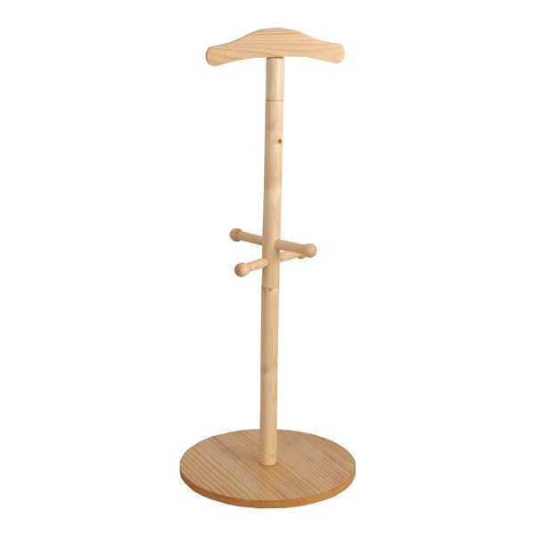 【マラソンでポイント最大47.5倍】ポールハンガー/子供部屋収納 【ナチュラル】 幅45cm 木製 フック付 『天然木ジュニアシリーズ ランドセルハンガーポール』 【組立品】【代引不可】|インテリアの壱番館