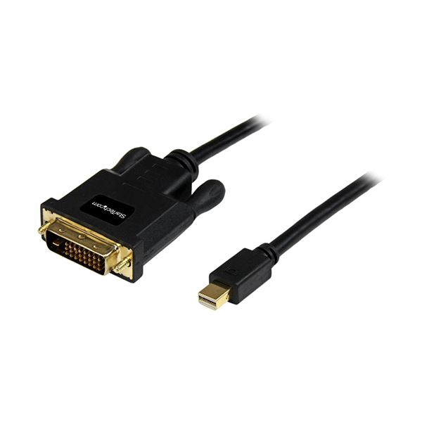 【クーポン券別れ別れ中】（まとめ）StarTech.com MiniDisplayPort-DVIうつり変わり有線テレビ Mini DP（牡）-DVI-D（牡） 1920×1200 MDP2DVIMM3B 1本 【×3仕掛ける】