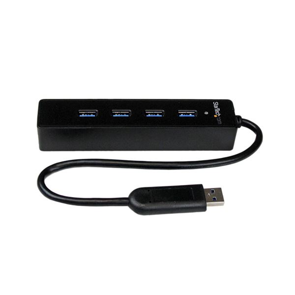 【尖んがり20倍】（まとめ）StarTech.com 4界面 SuperSpeed USB3.0こしき 黒いこと ST4300PBU3 1個 【×5仕掛ける】