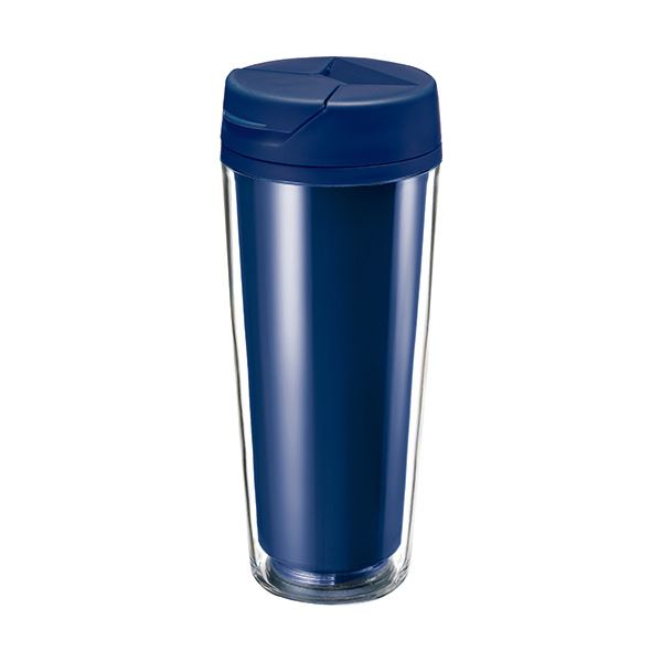 【クーポン配布中】トレードワークス カスタムデザインタンブラーFC 500ml ネイビー TS-0617-006 1箱(50個)