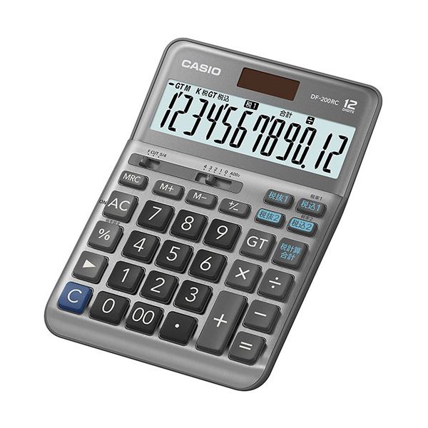 【ポイント20倍】カシオ計算機 CASIO 軽減税率電卓 デスクタイプ12桁 DF-200RC-N