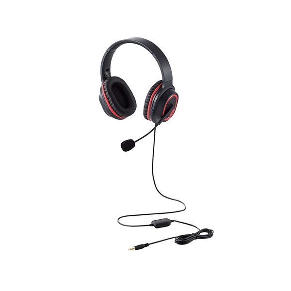 【尖んがり20倍】エレコム ゲーミングヘッドセット HS-G30 厚地の外套上端 黒いこと HS-G30BK