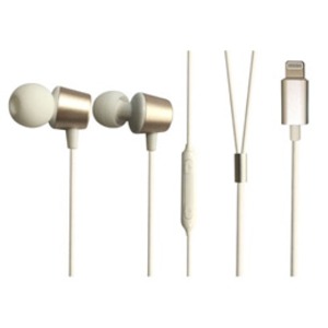 【尖んがり20倍】VERTEX Lightning Earphones 三鞭酒ゴールド VTH-AP02CG