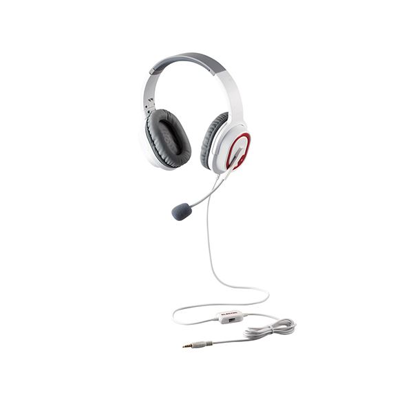 【尖んがり20倍】エレコム ゲーミングヘッドセット HS-G30 厚地の外套上端 白いこと HS-G30WH