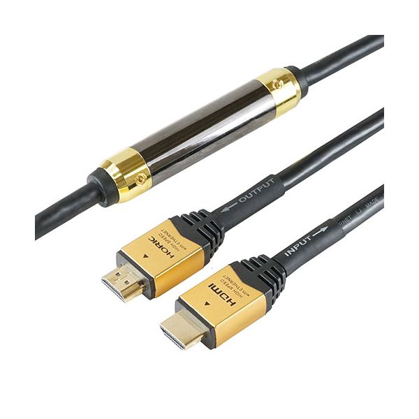 【クーポン券別れ別れ中】ホーリック イコライザー付き添い人 HDMI有線テレビ 30m ゴールド HDM300-595GD パソコン・周辺機器-ケーブル
