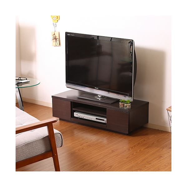 【クーポン配布中】テレビ台 ローボード 幅100cm ブラウン AV機器収納対応 引き出し付き 木目調 リビング ダイニング ベッドルーム【代引不可】