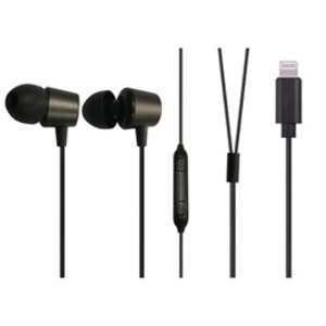 【尖んがり20倍】VERTEX Lightning Earphones ガンメタリック VTH-AP02GM オーディオ-TV・オーディオ・カメラ-ヘッドホン・イヤホン