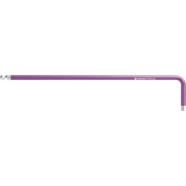 【ポイント20倍】PB SWISS TOOLS 212ZL-7／64PU ボール付レインボーレンチ （ロング）紫色