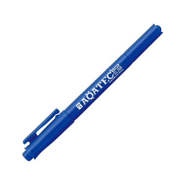 【ポイント20倍】(まとめ) 寺西化学 水性顔料マーカー アクアテックスリム 青 MAQ70-T3 1本 【×30セット】