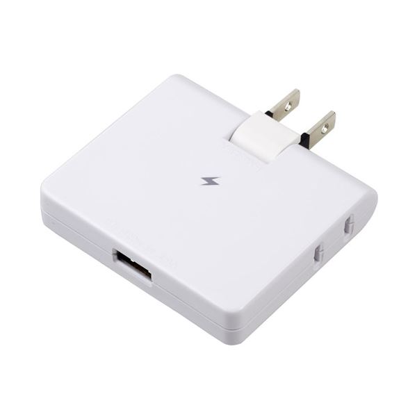 【ポイント20倍】5個セット YAZAWA 雷ガード付コーナータップ2AC+1USB2.4Aホワイト H6CK3001UWHX5