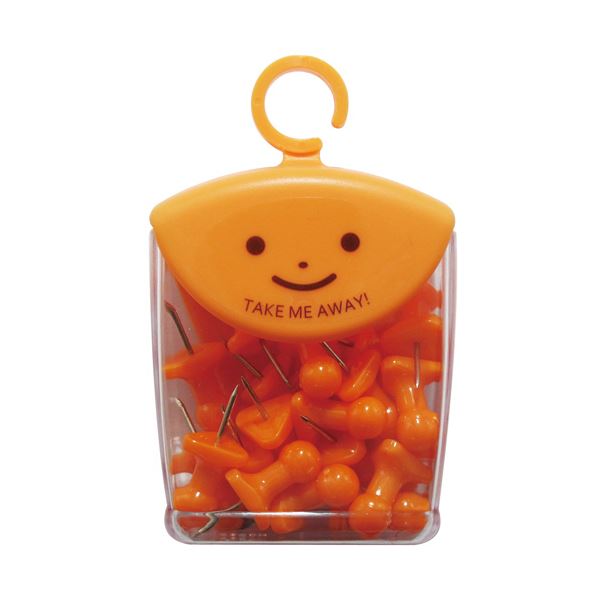 【クーポン配布中】（まとめ）ミツヤ ツレテッテ インテリアピンパステルオレンジ TM-5-PO 1セット(100本：20本×5ケース)【×3セット】