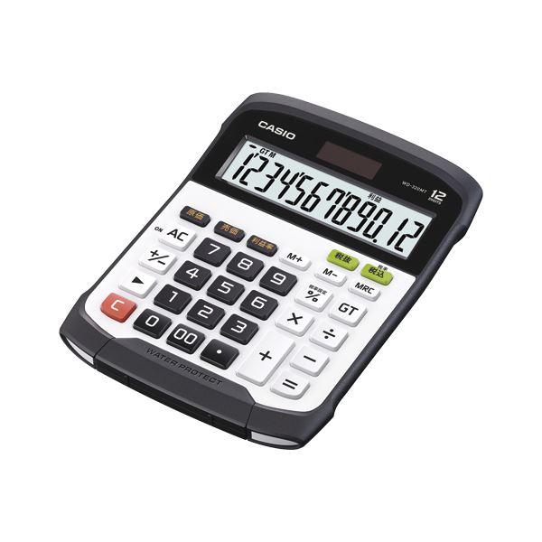 【ポイント20倍】カシオ 防水電卓 デスクサイズ WD-320MT-N