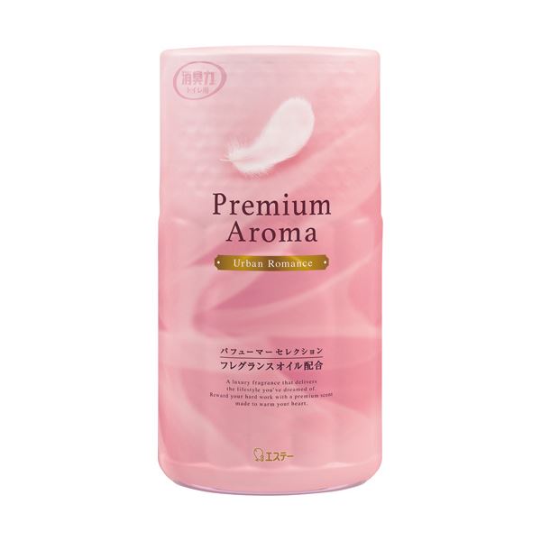 【百貨店SALEでP最大限度47倍】（まとめ）エステー 室内用便器の消臭力 PremiumAroma アーバンロマンス 400ml 1仕掛ける（3個）【×5仕掛ける】
