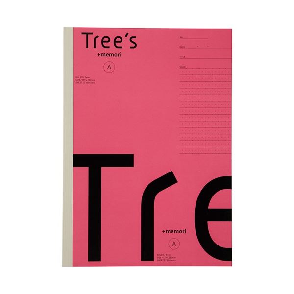 【尖んがり20倍】(まとめ) キョクトウ Tree s B5 P記憶装置 A罫30枚 サクラ色 【×50仕掛ける】
