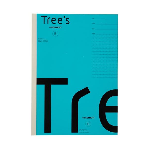 【尖んがり20倍】(まとめ) キョクトウ Tree s B5 P記憶装置 B罫30枚 ともし火青み 【×50仕掛ける】