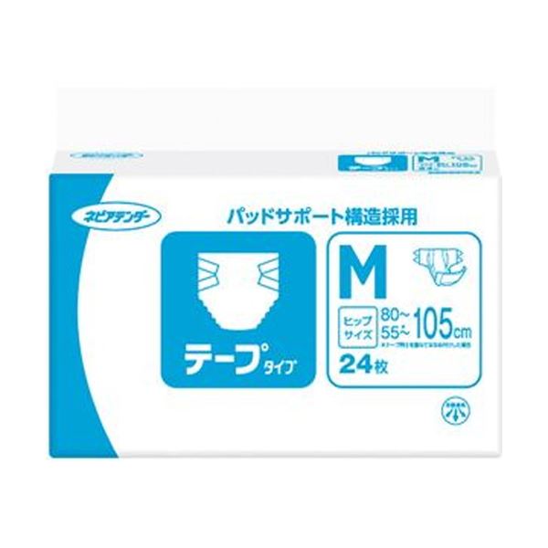 【百貨店SALEでP最大限度47倍】（まとめ）大公ネピア ネピアテンダー 磁気テープ手合いM 1風呂敷き包み（24枚）【×5仕掛ける】
