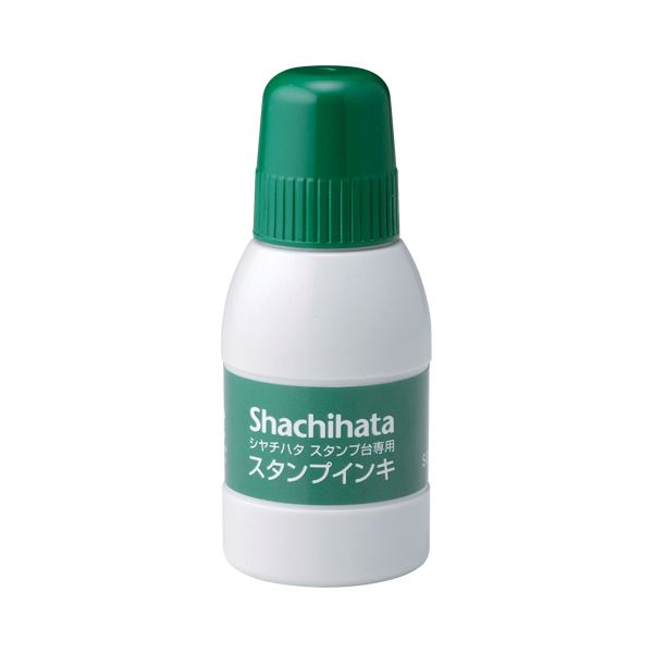 【ポイント20倍】(まとめ) シヤチハタ スタンプ台専用補充インキ 40ml 緑 SGN-40-G 1個 【×30セット】