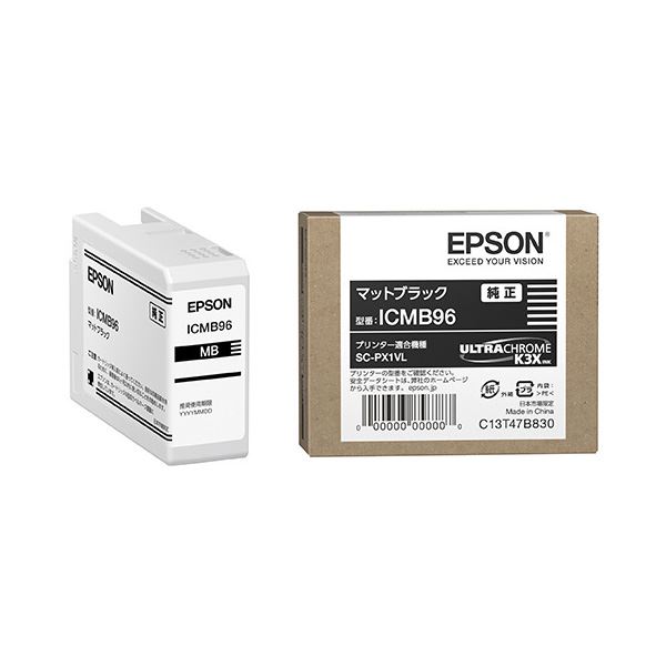 【クーポン券別れ別れ中】(まとめ) 【完全無欠品】 EPSON(エプソン) ICMB96 インキ薬莢 つや消し黒いこと 【×3仕掛ける】