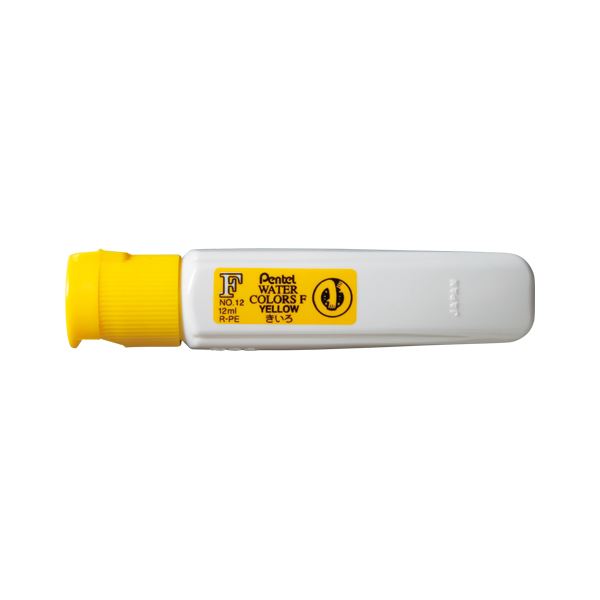 【マラソンでP最大47倍】（まとめ） ぺんてる エフ水彩 単色 12ml ポリチューブ入り WFCT きいろ 【×30セット】