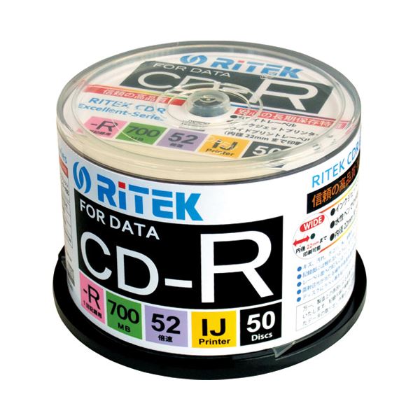 まとめ Ri-JAPAN データ用CD-R 50枚 CD-R700EXWP.50RT C NEW売り切れる前に☆