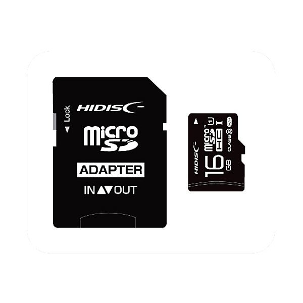 【マラソンでP最大49倍】（まとめ）ハイディスク microSDHCカード16GB class10 UHS-I対応 SD変換アダプター付き HDMCSDH16GCL10UIJP3 1枚【×3セット】