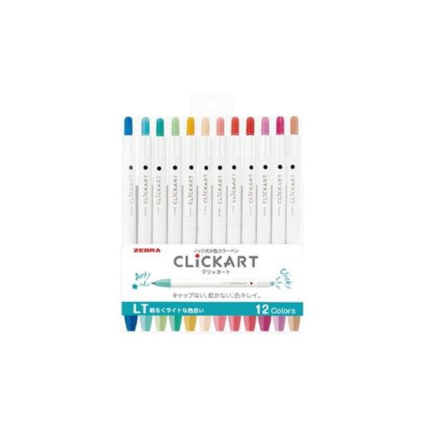 【マラソンでポイント最大47.5倍】(まとめ)ゼブラ クリッカート 12色セットLT WYSS22-12CLT【×3セット】|インテリアの壱番館