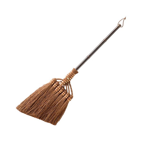 【尖んがり20倍】奈落の底製作 BroomCraft 棕櫚鬼毛箒(シュロおにげほうき) 7玉 短柄 SY-005 日用品雑貨・文房具・手芸-その他-掃除用品