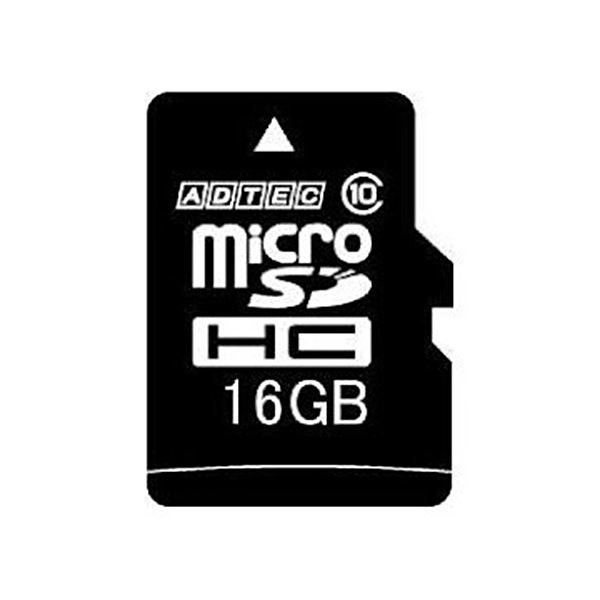 【マラソンでP最大49倍】（まとめ）アドテック microSDHC 16GBClass10 SD変換アダプター付 AD-MRHAM16G/10R 1枚【×3セット】