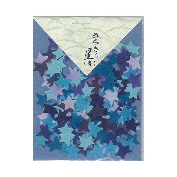 【ポイント20倍】（まとめ）貼り絵 805046-0 きらきら星青【×30セット】