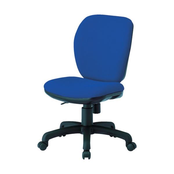 【ポイント20倍】藤沢工業 オフィスチェア 肘なし ネイビー FST-77-NV 1脚 組立品