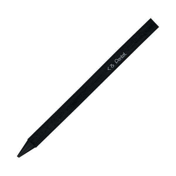 【尖んがり20倍】(まとめ) ぺんてる パ突っ支い棒 色鉛筆 くろ 10本 GC-T28R 【×5書き割り】