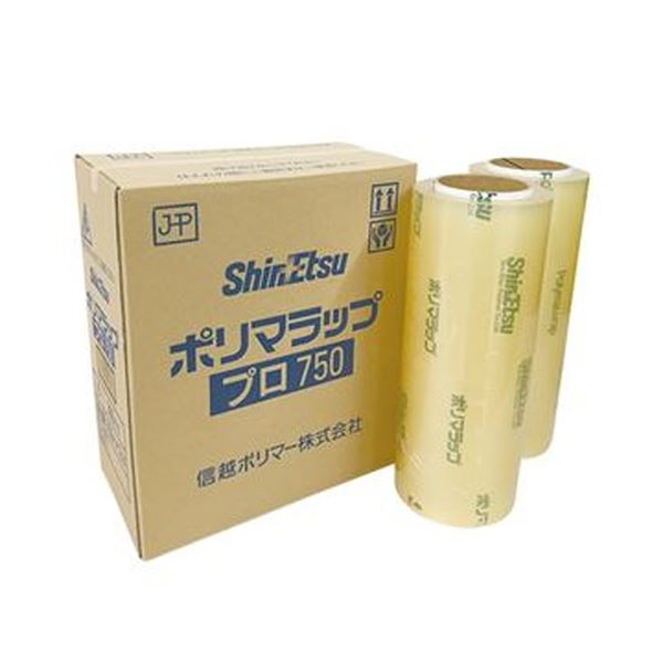 【ポイント20倍】（まとめ）信越ポリマー ポリマラップ プロ750 30cm×750m 1箱（2本）【×3セット】