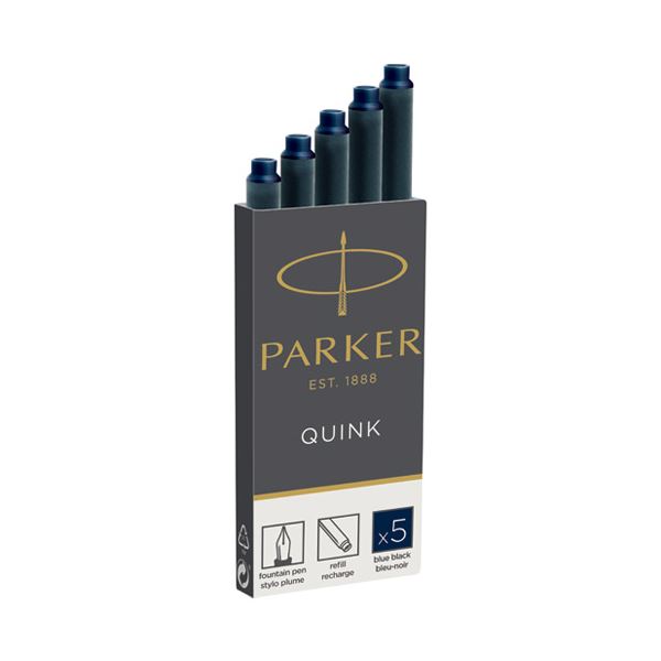 【尖んがり20倍】(まとめ）パーカー PARKER CTインキ 青色黒いこと5本 19 50385【×10仕掛ける】