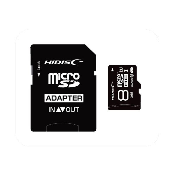 【マラソンでP最大49倍】（まとめ）ハイディスク microSDHCカード8GB class10 UHS-I対応 SD変換アダプター付き HDMCSDH8GCL10UIJP3 1枚【×3セット】