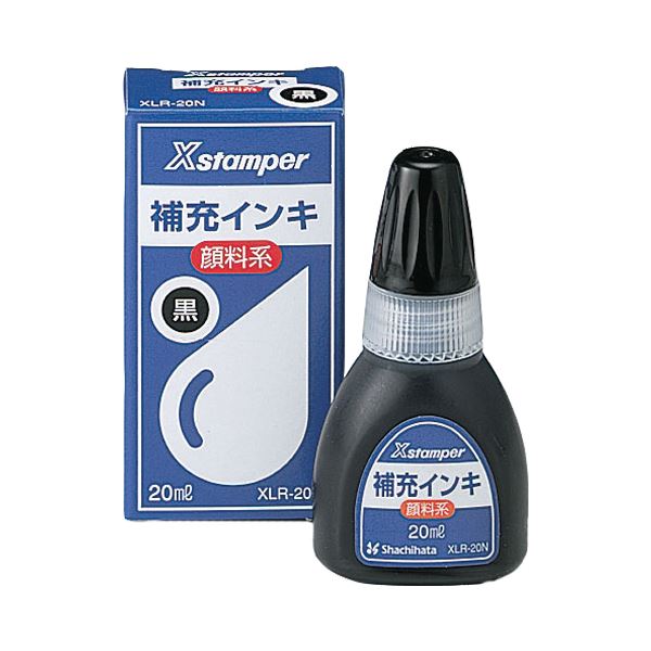 【クーポン配布中】(まとめ) シヤチハタ Xスタンパー 補充インキ 顔料系全般用 20ml 黒 XLR-20N 1個  【×30セット】