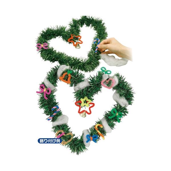 【マラソンでポイント最大47.5倍】（まとめ） クリスマスリース作り （&times;10セット）｜インテリアの壱番館