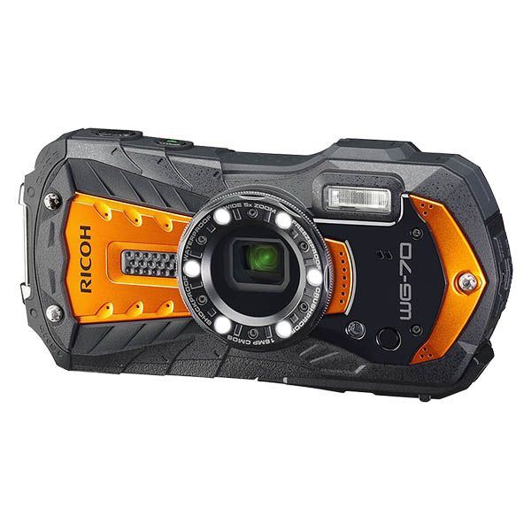 リコーイメージング 防水デジタルカメラ WG-70 WG-70OR オレンジ