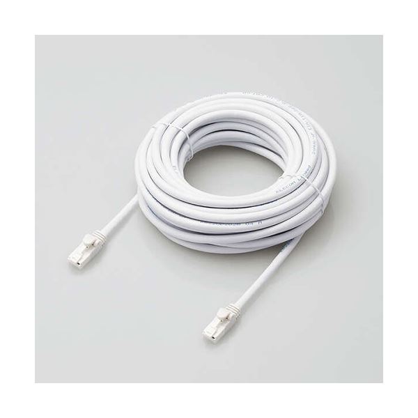 【マラソンでポイント最大47.5倍】エレコム LANケーブル/CAT6A対応/EU RoHS指令準拠/爪折れ防止/簡易パッケージ仕様/10m/ヨリ線/ホワイト LD-GPAT/WH10/RS|インテリアの壱番館