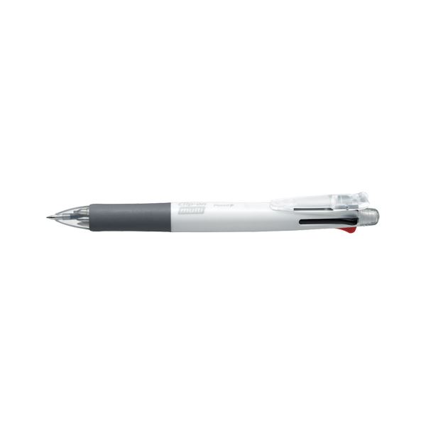 【マラソンでP最大49倍】（まとめ） ゼブラ クリップオンマルチ 4色ボールペン0.7mm（黒・赤・青・緑）+シャープ0.5mm 白 【×10セット】