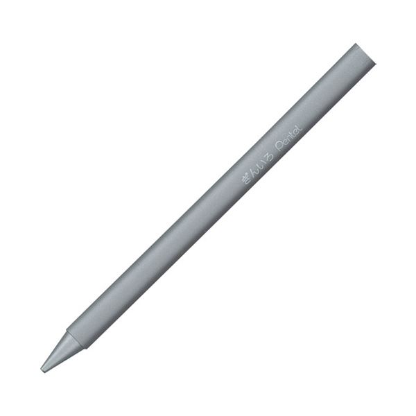 【尖んがり20倍】(まとめ) ぺんてる パ突っ支い棒 色鉛筆 ぎん 10本 GC-T91R 【×5書き割り】