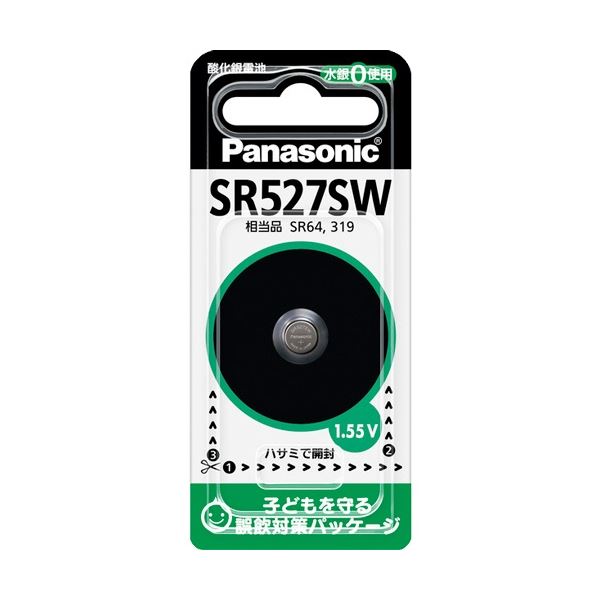 【ポイント20倍】パナソニック 酸化銀電池 1.55V SR-527SW 1セット(5個)｜インテリアの壱番館 9,490円