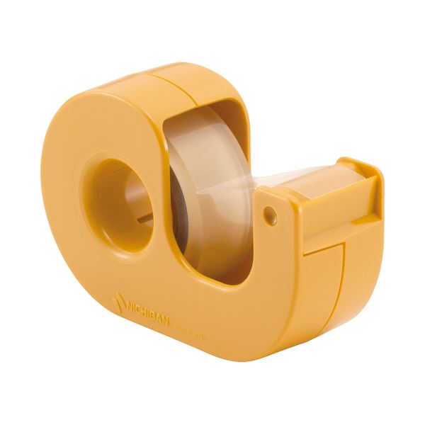 【マラソンでP最大49倍】（まとめ）ニチバン セロテープ（まっすぐ切れるタイプ） 小巻カッター付 15mm×9m イエロー CT-15DCY 1個 【×50セット】
