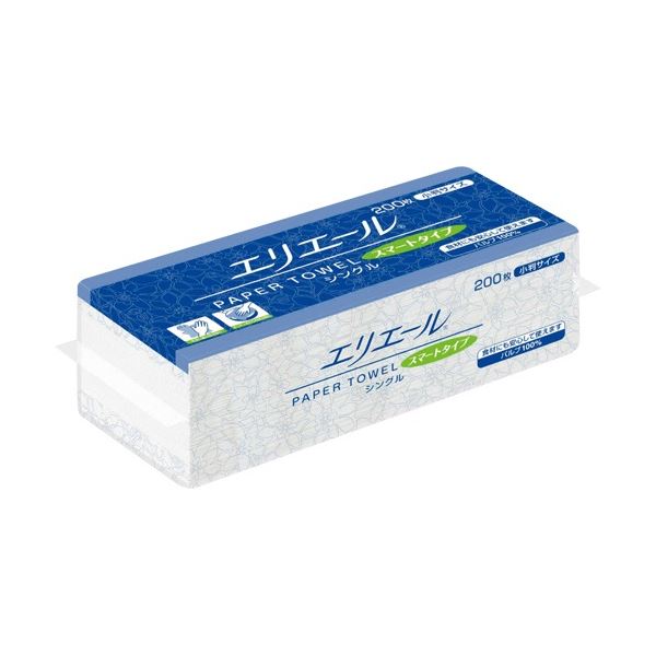 【百貨店SALEでP最大限度47倍】(まとめ) 大王製紙 エリ叫び泣き ペーパータオル かっこ良い手合い シングル 小判 200組/1容器に並べる 【×20書き割り】